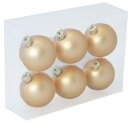 6 Christmas balls in blister - Material: made of glass -...