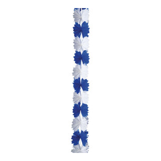 Cross garland  - Material: out of paper - Color: white/blue - Size: 400cm X Ø 16cm