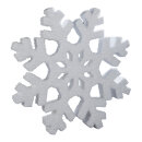 Schneeflocke aus Styropor, selbststehend     Groesse:...