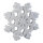 Schneeflocke aus Styropor, selbststehend     Groesse:90x90x12cm    Farbe:weiß   Info: SCHWER ENTFLAMMBAR