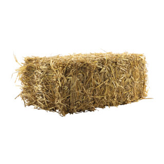 Strohballen aus echter Gerste     Groesse: 80x40x30cm, ca. 6kg    Farbe: naturfarben