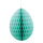 Honeycomb egg out of paper, with hanger, foldable, self-adhesive     Size: Ø 40cm    Color: light green