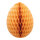 Honeycomb egg out of paper, with hanger, foldable, self-adhesive     Size: Ø 40cm    Color: light orange