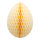 Honeycomb egg out of paper, with hanger, foldable, self-adhesive     Size: Ø 30cm    Color: peach-coloured