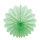 Blumenrosette aus Papier, mit Hänger, faltbar, selbstklebend     Groesse: 50cm    Farbe: hellgrün