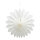 Blumenrosette aus Papier, mit Hänger, faltbar, selbstklebend     Groesse: 30cm    Farbe: weiß