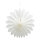 Flower rosette out of paper, with hanger, foldable, self-adhesive     Size: 30cm    Color: white