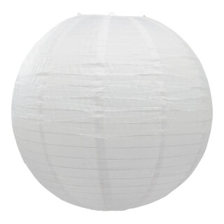 Lampion aus Nylon, für Innen- & Außenbereich     Groesse: Ø 60cm    Farbe: weiß