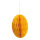 Honeycomb egg out of kraft paper, with magnetic closure & hanger     Size: Ø 20cm    Color: yellow