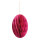 Honeycomb egg out of kraft paper, with magnetic closure & hanger     Size: Ø 20cm    Color: fuchsia