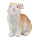 Rabbit out of polyresin, sitting     Size: 20x21,3x13,2cm...