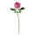 Rose aus Kunstseide/Kunststoff, biegsam, Real-Touch Effekt     Groesse: 45cm, Stiel: 38cm    Farbe: fuchsia