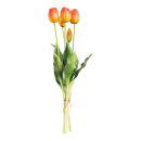 Tulip bunch 5-fold, out of artificial silk/plastic,...