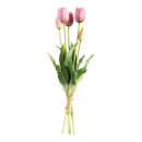 Tulip bunch 5-fold, out of artificial silk/plastic,...