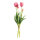 Tulip bunch 5-fold, out of artificial silk/plastic, flexible, real-touch effect     Size: 40cm, stem: 35cm    Color: fuchsia