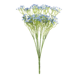 Babybreath bundle 7-fold, out of plastic, flexible     Size: 39cm, stem: 7,5cm    Color: blue