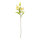 Lily 3-fold, out of plastic/artificial silk, flexible, 2 blossom, 1 bud     Size: 75cm, stem: 43cm    Color: yellow