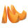 Melonenscheiben 3 Stk., aus Kunststoff, im Beutel     Groesse: 18x4cm    Farbe: orange
