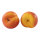 Pfirsiche 2 Stk., aus Kunststoff, im Beutel     Groesse: Ø7cm    Farbe: rot/orange     #