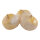 Zwiebel 3 Stk., aus Kunststoff, im Beutel     Groesse: 7,5x6cm    Farbe: creme