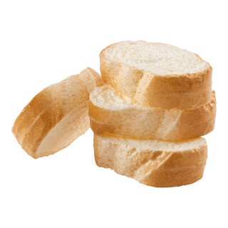 Brotscheiben 4 Stk., aus Kunststoff, im Beutel     Groesse: 9x5cm    Farbe: weiß/beige