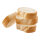 Brotscheiben 4 Stk., aus Kunststoff, im Beutel     Groesse: 9x5cm    Farbe: weiß/beige     #
