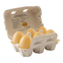 Eggs in box 6 pcs, out of plastic     Size: 15x11cm...