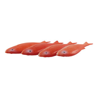 Meeräschen 4 Stk., aus Kunststoff, im Beutel     Groesse: 21,5x5,5cm    Farbe: rot