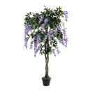 Wisteria tree in pot ca. 840 leaves, out of artificial...