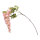 Wisteria spray 3-fold, out of artificial silk/ plastic, flexible     Size: 100cm, stem: 47cm    Color: rose/green