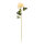 Chrysantheme am Stiel aus Kunstseide/Kunststoff, biegsam     Groesse: 55cm, Ø10cm, Stiel: 35cm    Farbe: champagner