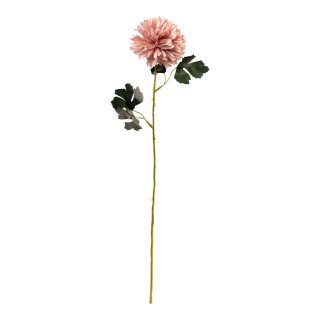 Chrysanthemum on stem out of artificial silk/ plastic, flexible     Size: 55cm, Ø10cm, stem: 35cm    Color: purple