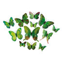 3D Butterflies 12-fold, out of plastic, in a bag, with...