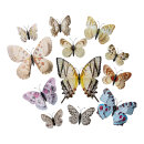 3D Butterflies 12-fold - Material: out of plastic -...