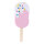 Eis am Stiel aus Styropor/Holz     Groesse: 50x19x5cm, Stiel: 18,5cm    Farbe: pink/bunt