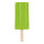 Ice cream with stick out of styrofoam/wood     Size: 50x18x5,5cm, stick: 16cm    Color: green