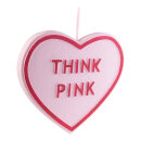 Heart with lettering »THINK PINK« out of...
