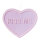 Heart with lettering »KISS ME« out of styrofoam, lettering one-sided, with hanger     Size: 35x40x3,5cm    Color: purple/pink