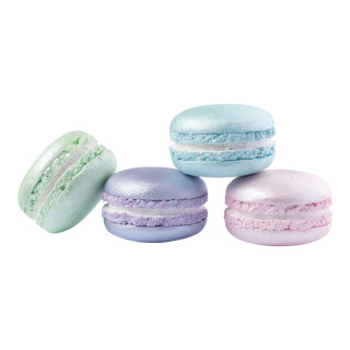 Macarons im 4-er Set, aus Styropor     Groesse: Ø10cm    Farbe: bunt