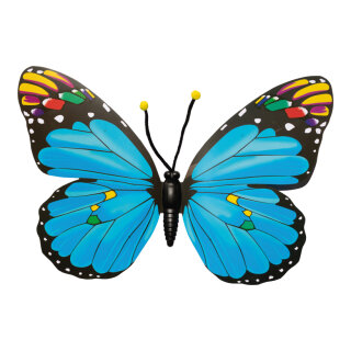 Butterfly out of plastic, with hanger     Size: 35x50cm    Color: blue