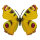 Butterfly out of plastic, with hanger     Size: 35x50cm    Color: yellow