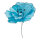 Blüte aus Papier, mit kurzem Stiel, biegsam     Groesse: Ø30cm, Stiel: 24cm    Farbe: blau