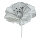 Blossom out of paper, with short stem, flexible     Size: Ø30cm, stem: 24cm    Color: white