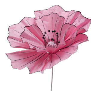 Blossom out of paper, with short stem, flexible     Size: Ø50cm, stem: 24cm    Color: pink