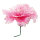 Blüte aus Stoff, mit kurzem Stiel, biegsam     Groesse: Ø40cm, Stiel:18cm    Farbe: pink