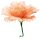 Blossom out of fabric, with short stem, flexible     Size: Ø40cm, stem:18cm    Color: peach-coloured