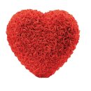 Rose heart 3D, out of polystyrene/foam     Size: 25cm...