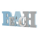 Lettering »BEACH« out of wood, one-sided...