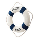 Life buoy with rope styrofoam covered with cotton...