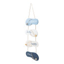 Hanger with 4 flip-flops out of wood/rope, one-sided,...